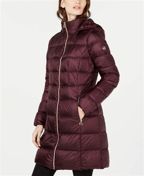 michael kors long puffers coats women model m821883gc|Hooded Puffer Coat .